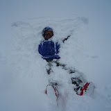 Stefan making snowangels