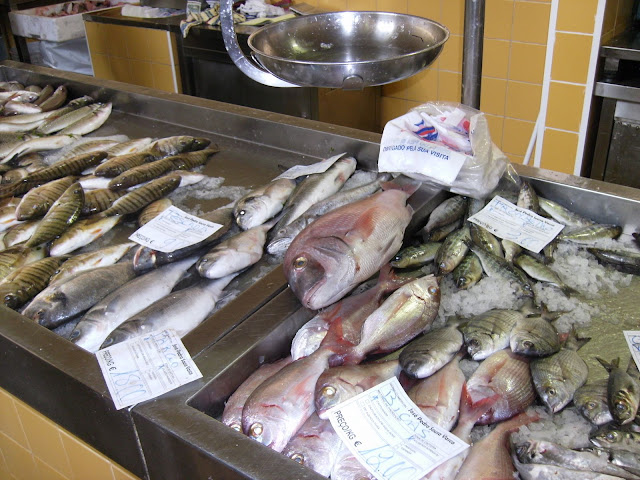 Just some of the vast array of fish available in Tavira's municiple market