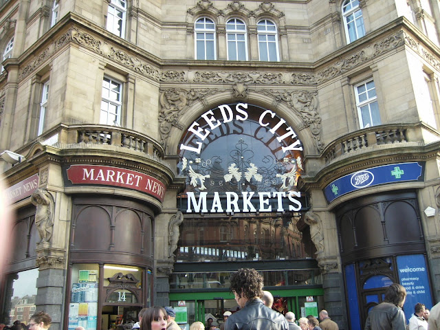 Main entrance to the historic market hall