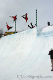 Aly OOP ido mal en el Holiday Valley, NY trimestre tubería evento. 2008 foto de Kevin Lacy en kjlphotography.com