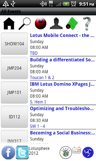 Lotusphere 2012 Scheduler