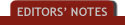 Editors Notes