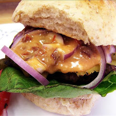 Blazing Bronco Burgers With Smoking Chipotle Honey Sauce