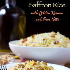 Saffron Rice with Golden Raisins and Pine Nuts