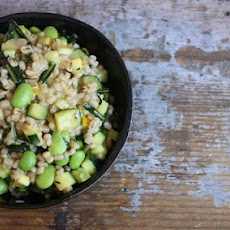 Not Necessarily Vegan Barley Risotto