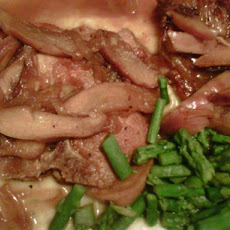 Pork Chops With Sauteed Apples and Grits