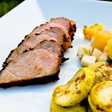 Caribbean Jerk Pork Tenderloin w/ Pineapple Jicama Salsa