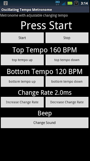 Metronome w Oscillating Tempo