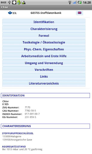 GESTIS Substance database