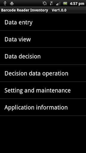 Barcode Reader Inventory