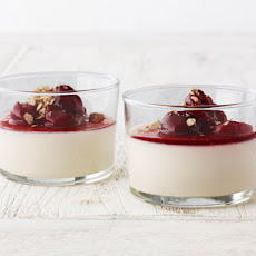 Buttermilk Panna Cotta With Cherry Compote