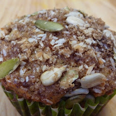 Carrot Orange Oatmeal & Walnut Muffins