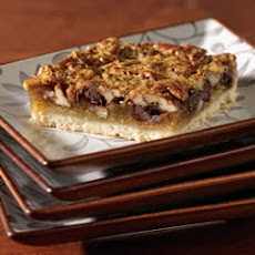 Lite Chocolate Pecan Pie Bars
