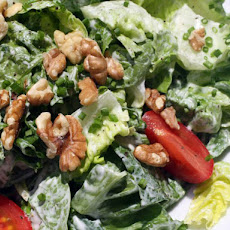 French in a Flash: Green Salad with Creamy Goat Cheese Dressing