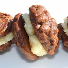 Chewy Chocolate Ginger Macarons with Ginger Coconut White Chocolate Ganache