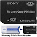 Memoria Sony Memory Stick Pro Duo 4 Gb  Adaptado