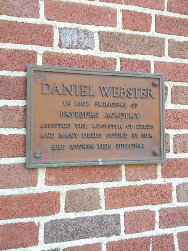 Daniel Webster Plaque on the Registry of Deeds