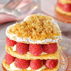 Heart-Shaped Raspberry Napoleons