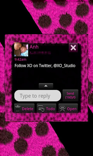 【免費個人化App】Go SMS Pink Cheetah theme-APP點子