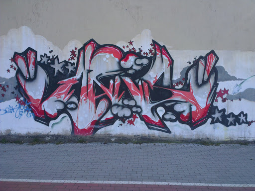 Graffiti am Industriegebiet