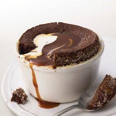 Warm Chocolate Pudding Cakes with Caramel Sauce