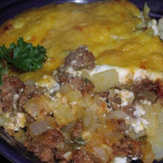 Ground Beef With Potato Lid