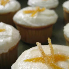 Orange-Cardamom Cupcakes with Vanilla Frosting
