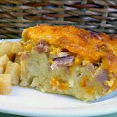 Ham and Cheese Bread Pudding