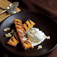Rum-Spiked Grilled Pineapple with Toasted Coconut