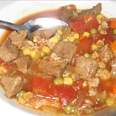 Vegetable Beef and Barley Soup