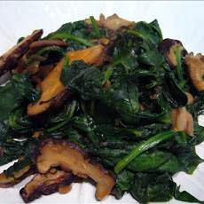 Sauteed Wild Mushrooms With Spinach