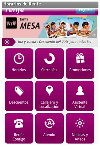 Spanish trains schedules Renfe