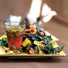 Braised Rainbow Chard with Warm Pancetta Vinaigrette