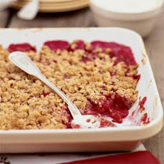Raspberry- Rhubarb Crisp