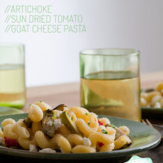 Artichoke, Sun-Dried Tomato and Goat Cheese Pasta