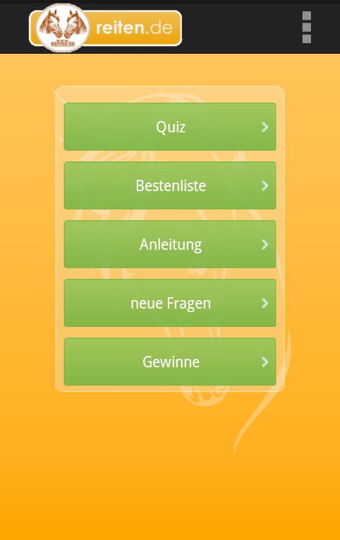 Android application Reiterquiz screenshort