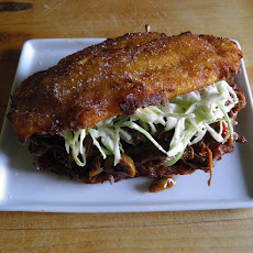 Pabellon Criollo on Crispy Fried Plantains