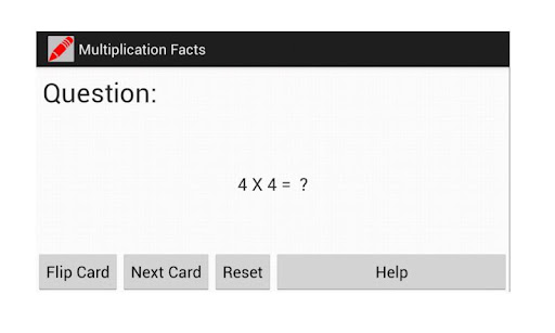 Multiplication Flash Cards