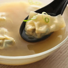 Spicy Miso Soup with Bok Choy Wontons Recipe