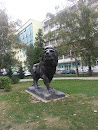 Lion monument in Pazardzhik