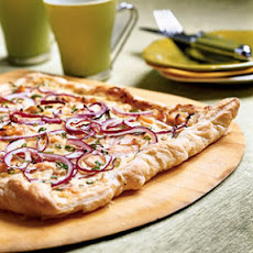 Peppered Three-Onion Tart with Smoked Salmon