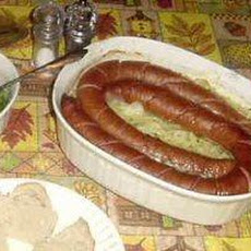 Kielbasa, Onion and Potato Scallop
