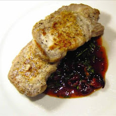 Pork Medallions With Cherry Port Sauce