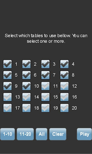 Multiplication Table
