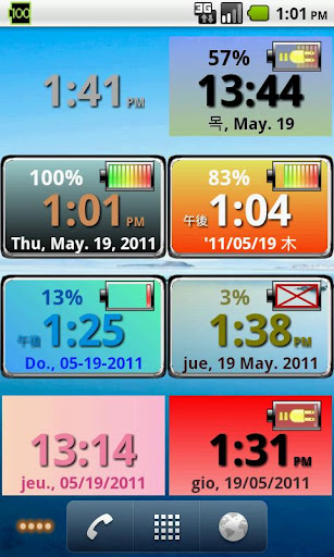 Battery Clock Widget Donate