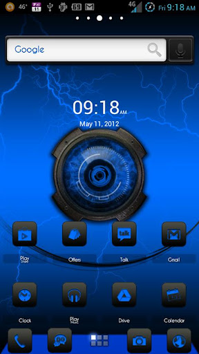 ADW Theme DigitalSoul Blue