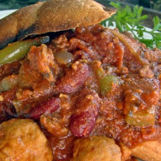 Chili With Sausage and Jalapeno
