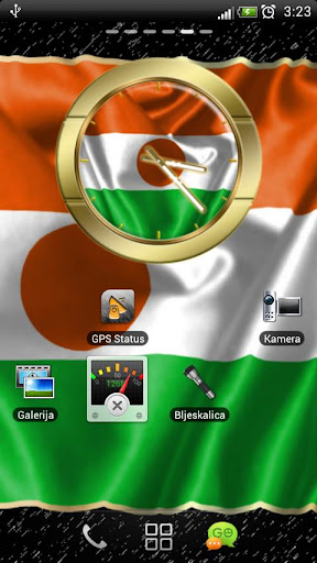 Niger flag clocks