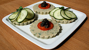Tartelettes lait d'avoine persillé pris à l'agar-agar