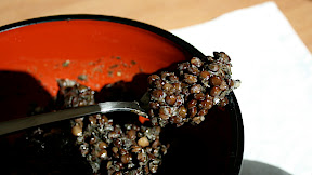 Caviar de lentilles beluga au nori